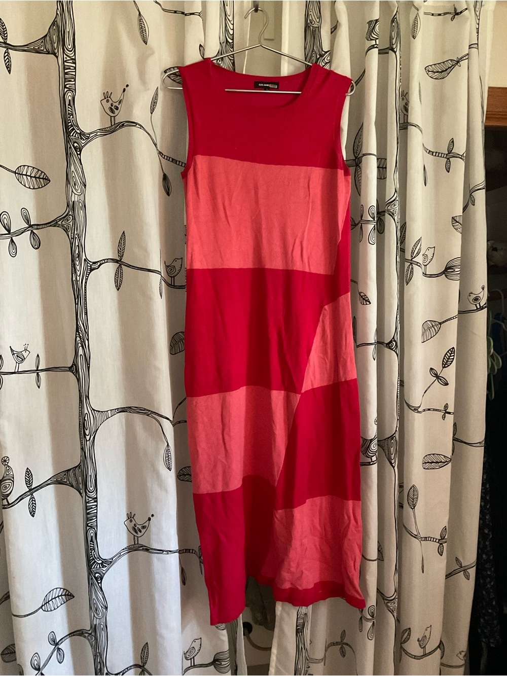 525 America Pink and Red Sleeveless Maxi Dress